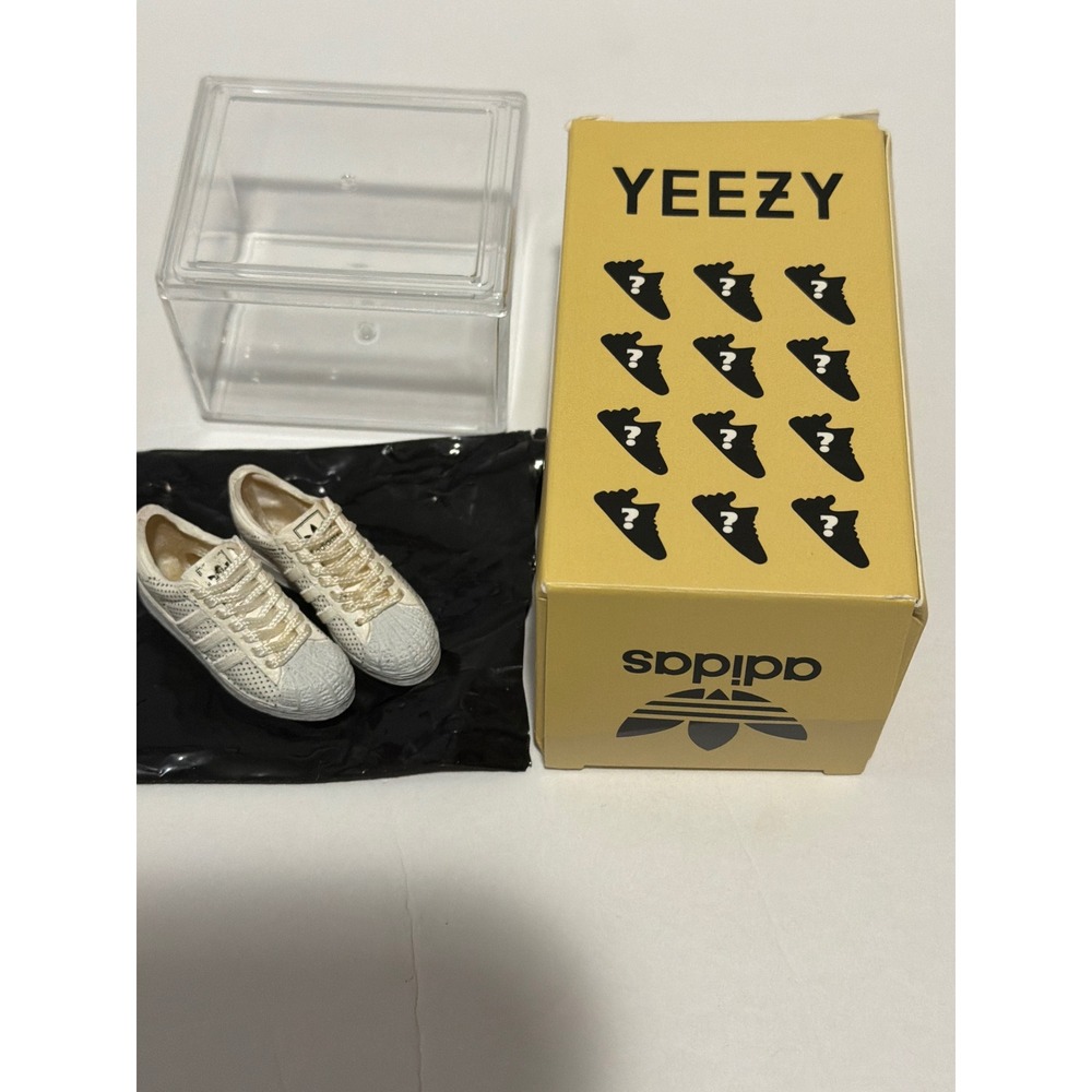 Adidas Superstar Yeezy Series 126 Miniature Sneaker Collectible White Cream Box